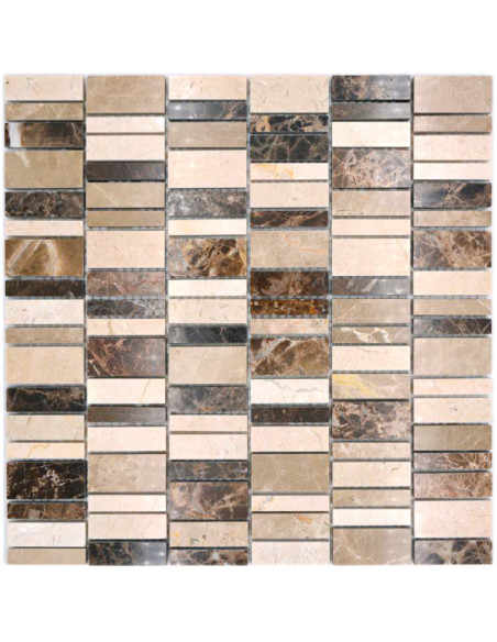 Marmor Brickmosaik Emperador | Ekosten.se
