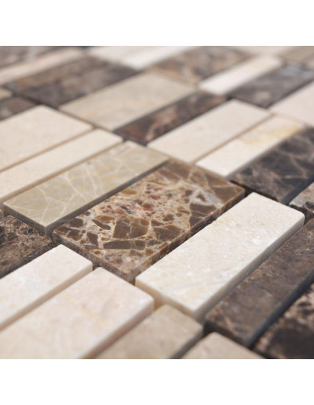 Marmor Brickmosaik Emperador | Ekosten.se
