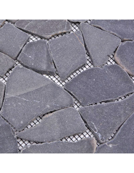 Natursten Marmor Krossmosaik Nero Marquina | Ekosten.se