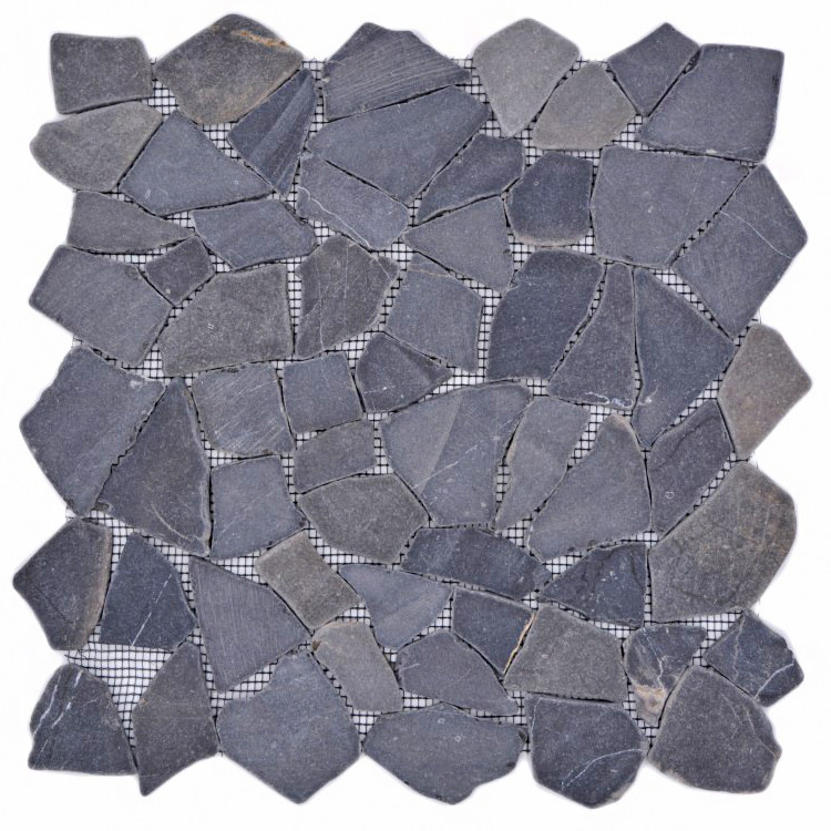 Natursten Marmor Krossmosaik Nero Marquina | Ekosten.se
