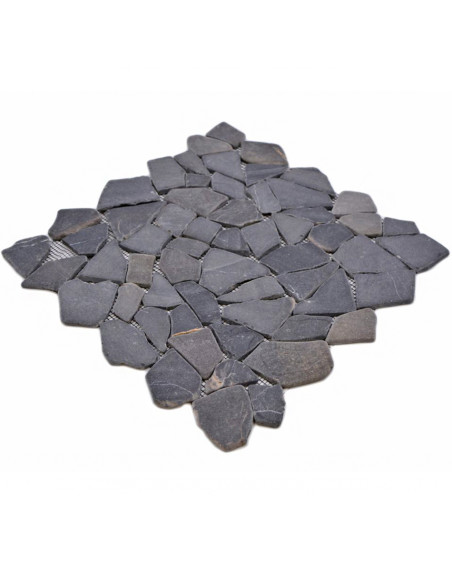 Natursten Marmor Krossmosaik Nero Marquina | Ekosten.se