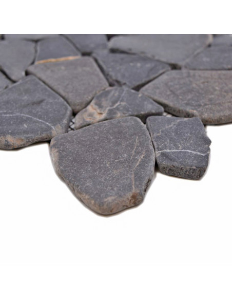 Natursten Marmor Krossmosaik Nero Marquina | Ekosten.se