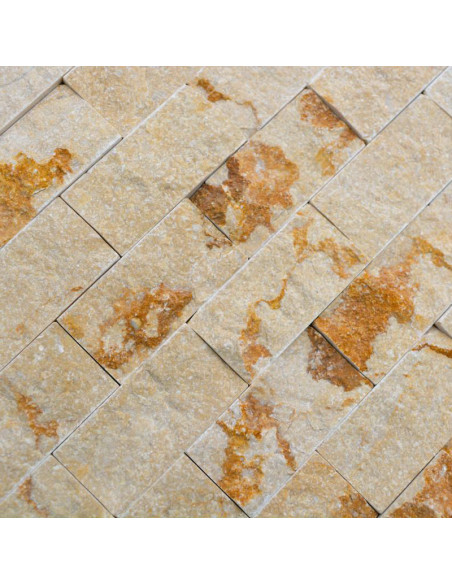 Splitface Marmormosaik Beige 3D | Ekosten.se