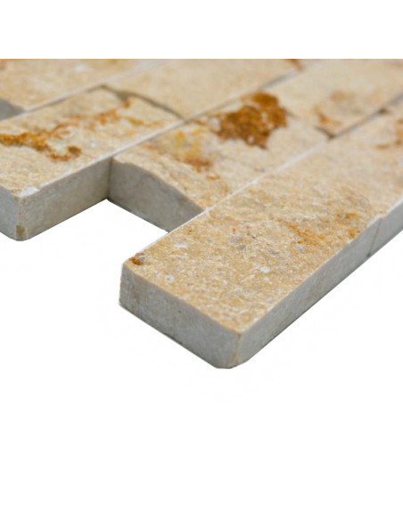 Splitface Marmormosaik Beige 3D | Ekosten.se