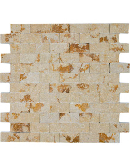 Splitface Marmormosaik Beige 3D | Ekosten.se