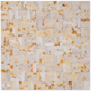 Splitface Marmor Mosaik Beige 3D | Ekosten.se