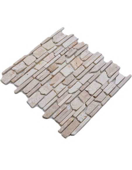 Beige Marmor Mosaik Biancone | Ekosten.se