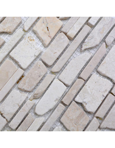 Beige Marmor Mosaik Biancone | Ekosten.se
