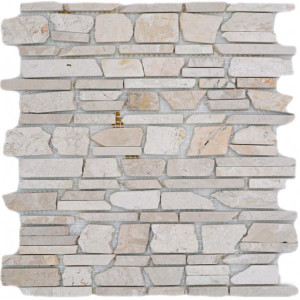 Beige Marmor Mosaik Biancone | Ekosten.se