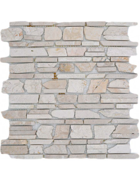 Beige Marmor Mosaik Biancone | Ekosten.se