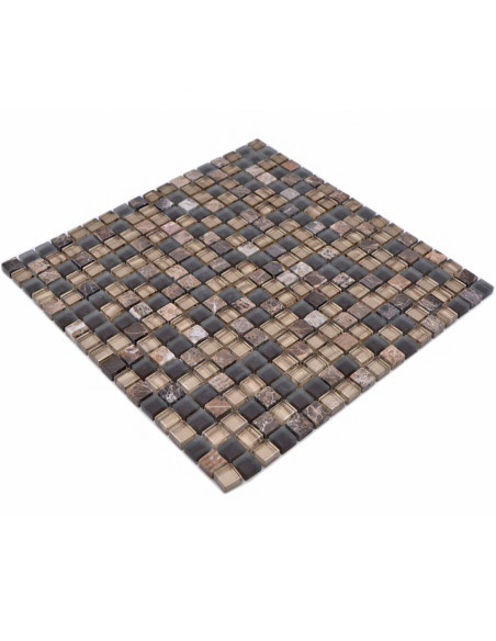 Brun Kristall Marmor Mosaik | Ekosten.se