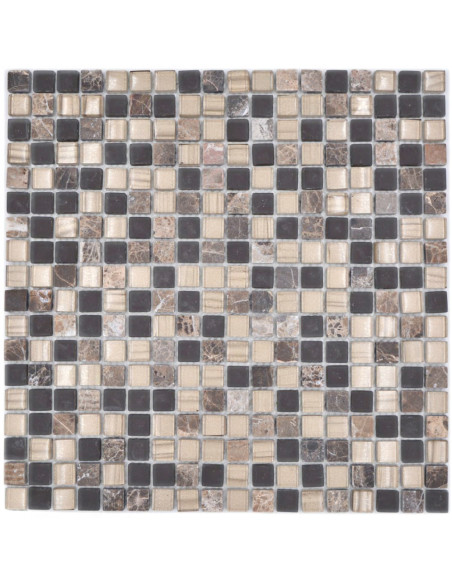 Brun Kristall Marmor Mosaik | Ekosten.se