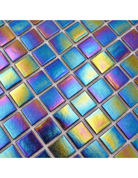 Mosaik Glas Iridium Svart | Ekosten.se
