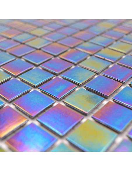 Mosaik Glas Iridium Svart | Ekosten.se