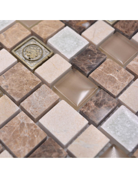 Multiformat Mosaik Beige Brun | Ekosten.se