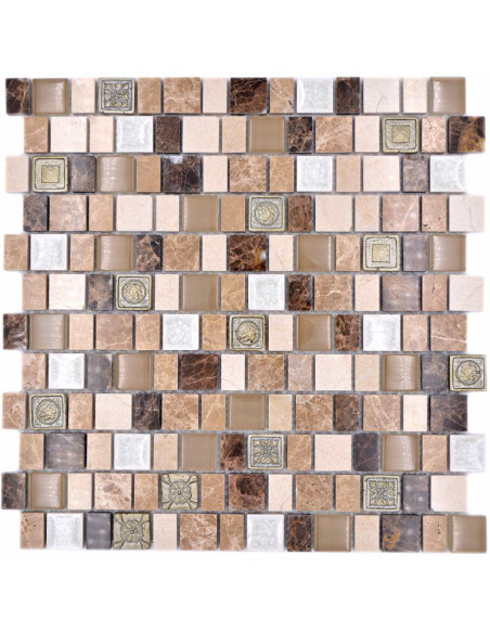 Multiformat Mosaik Beige Brun | Ekosten.se