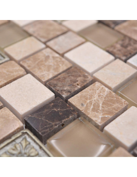 Multiformat Mosaik Beige Brun | Ekosten.se