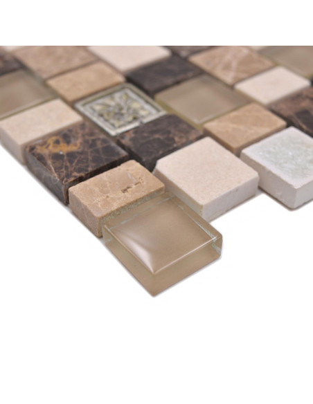 Multiformat Mosaik Beige Brun | Ekosten.se