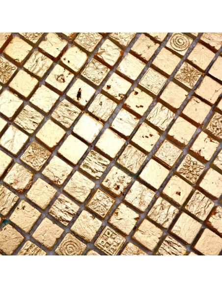 Guld Mosaik Natursten Resin | Ekosten.se