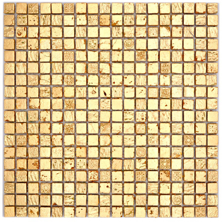 Guld Mosaik Natursten Resin | Ekosten.se