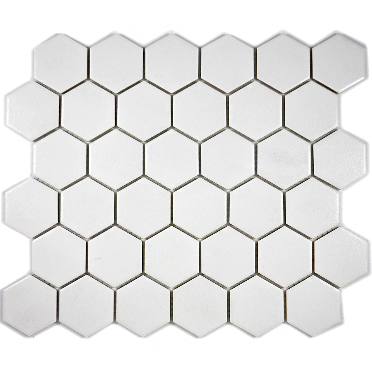 Vit Hexagon Klinkermosaik Antislip | Ekosten.se