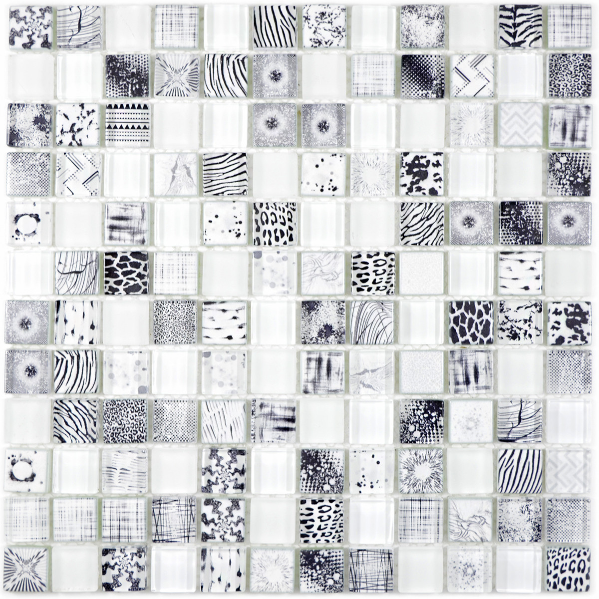 Kristall Mosaik White Wild | Ekosten.se