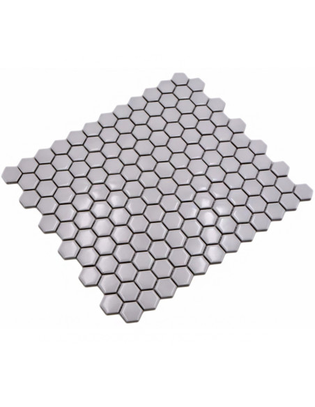 Vit Hexagon Mosaik Blank | Ekosten.se