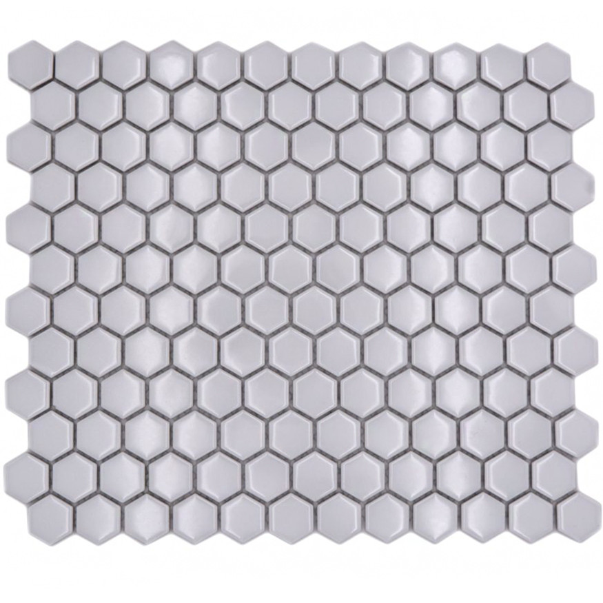 Vit Hexagon Mosaik Blank | Ekosten.se