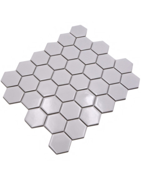 Klinkermosaik Hexagon Vit Blank | Ekosten.se