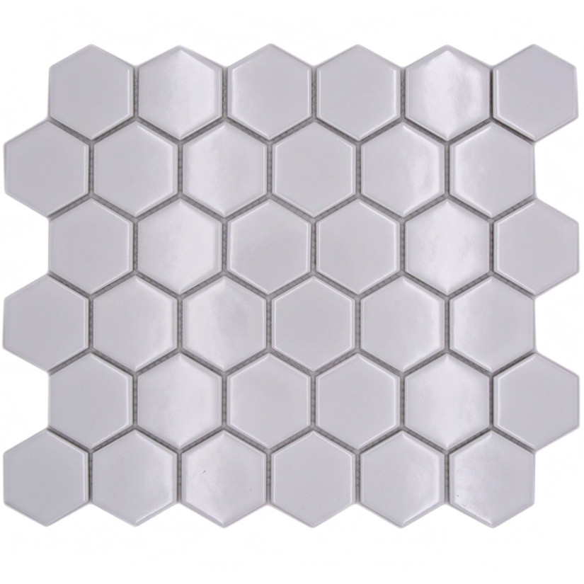 Klinkermosaik Hexagon Vit Blank | Ekosten.se