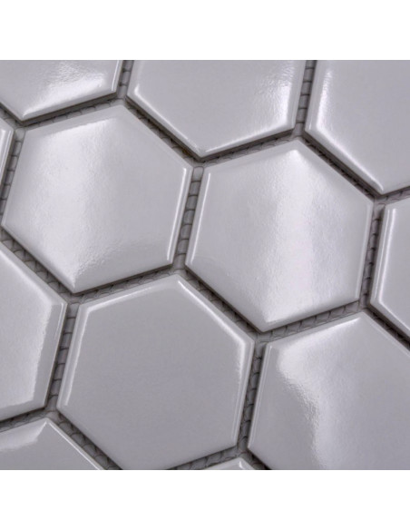 Klinkermosaik Hexagon Vit Blank | Ekosten.se