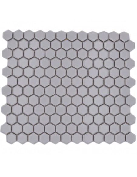 Vit Hexagon Mosaik Matt | Ekosten.se