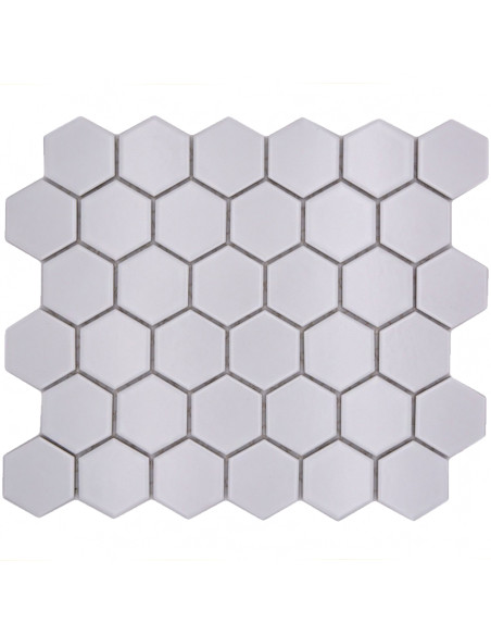 Klinkermosaik Hexagon Vit Matt | Ekosten.se
