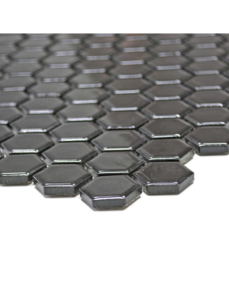 Svart Hexagon Mosaik Blank | Ekosten.se