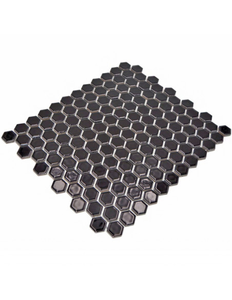 Svart Hexagon Mosaik Blank | Ekosten.se