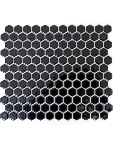 Svart Hexagon Mosaik Blank | Ekosten.se