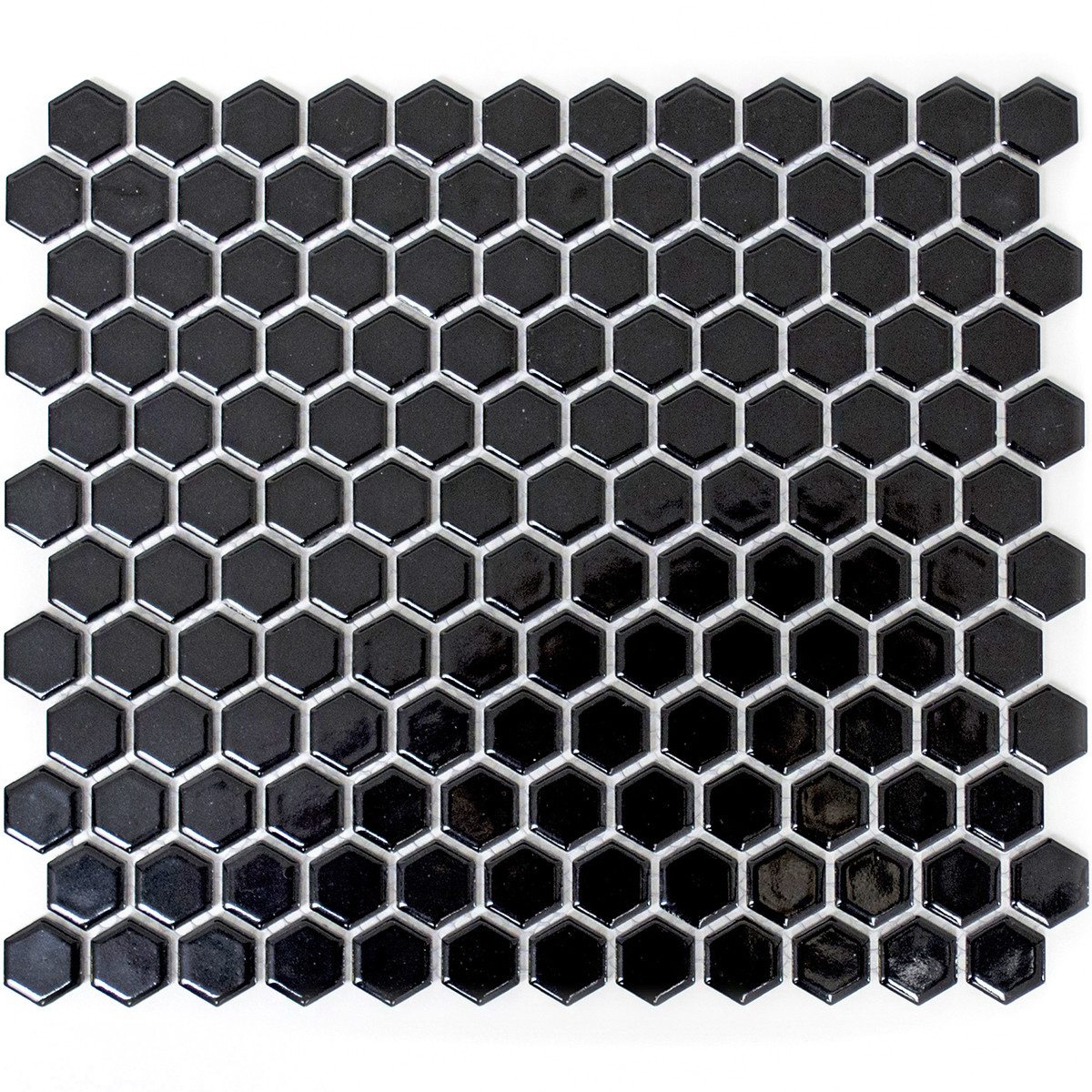 Svart Hexagon Mosaik Blank | Ekosten.se