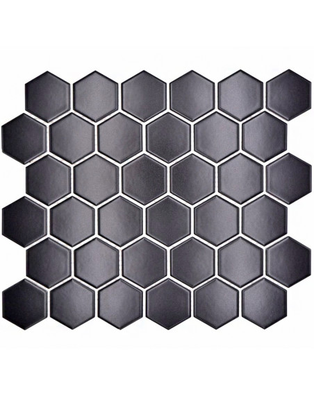 Klinkermosaik Hexagon Svart Matt | Ekosten.se