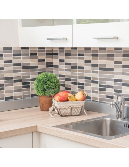 Stavmosaik Keramik Glas Brun Beige | Ekosten.se