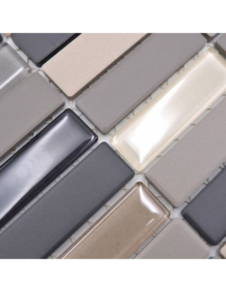 Stavmosaik Keramik Glas Brun Beige | Ekosten.se