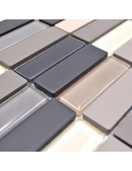 Stavmosaik Keramik Glas Brun Beige | Ekosten.se