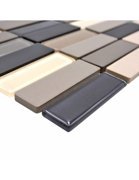 Stavmosaik Keramik Glas Brun Beige | Ekosten.se