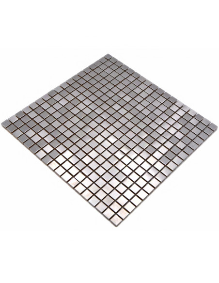 Silver Metall Mosaik Borstad | Ekosten.se