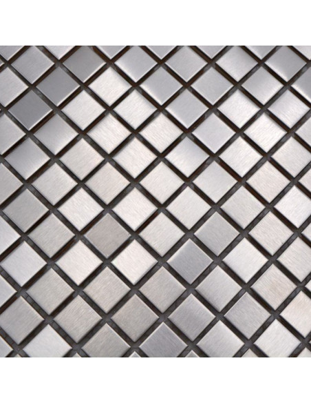 Silver Metall Mosaik Borstad | Ekosten.se