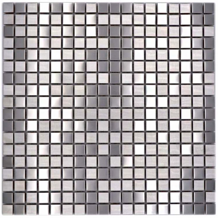Silver Metall Mosaik Borstad | Ekosten.se