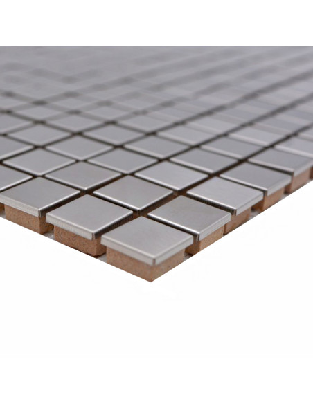 Silver Metall Mosaik Borstad | Ekosten.se
