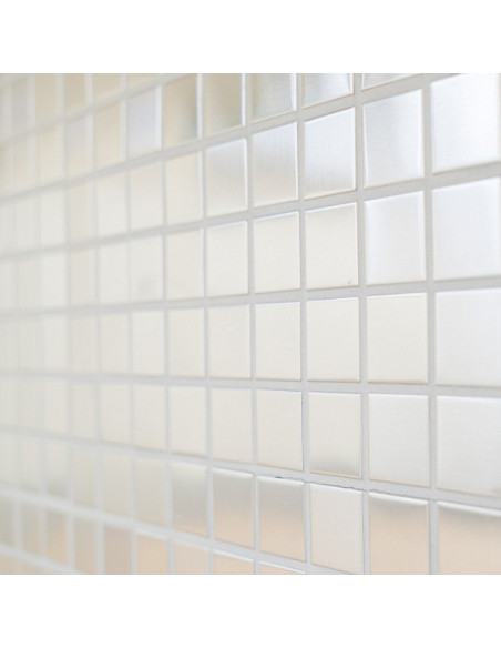 Metall Mosaik Silver Borstad | Ekosten.se
