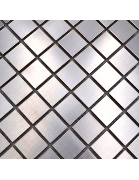 Metall Mosaik Silver Borstad | Ekosten.se