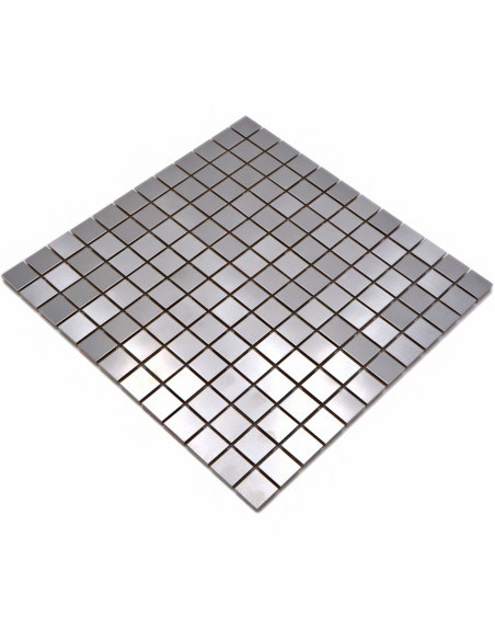 Metall Mosaik Silver Borstad | Ekosten.se