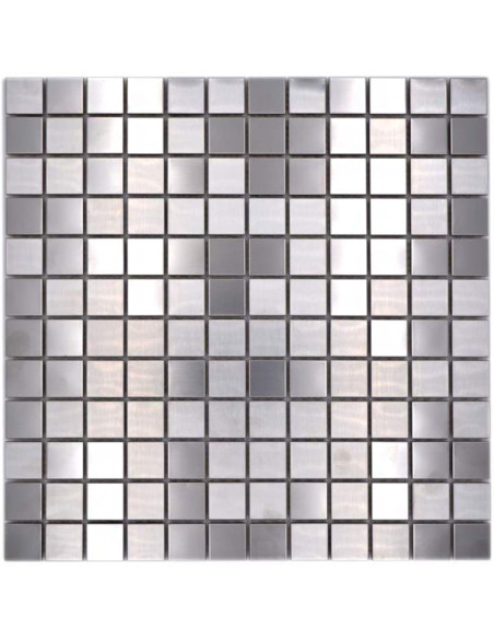 Metall Mosaik Silver Borstad | Ekosten.se